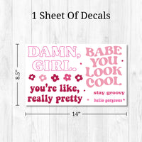 Thumbnail for Groovy Quotes Mirror Decals
