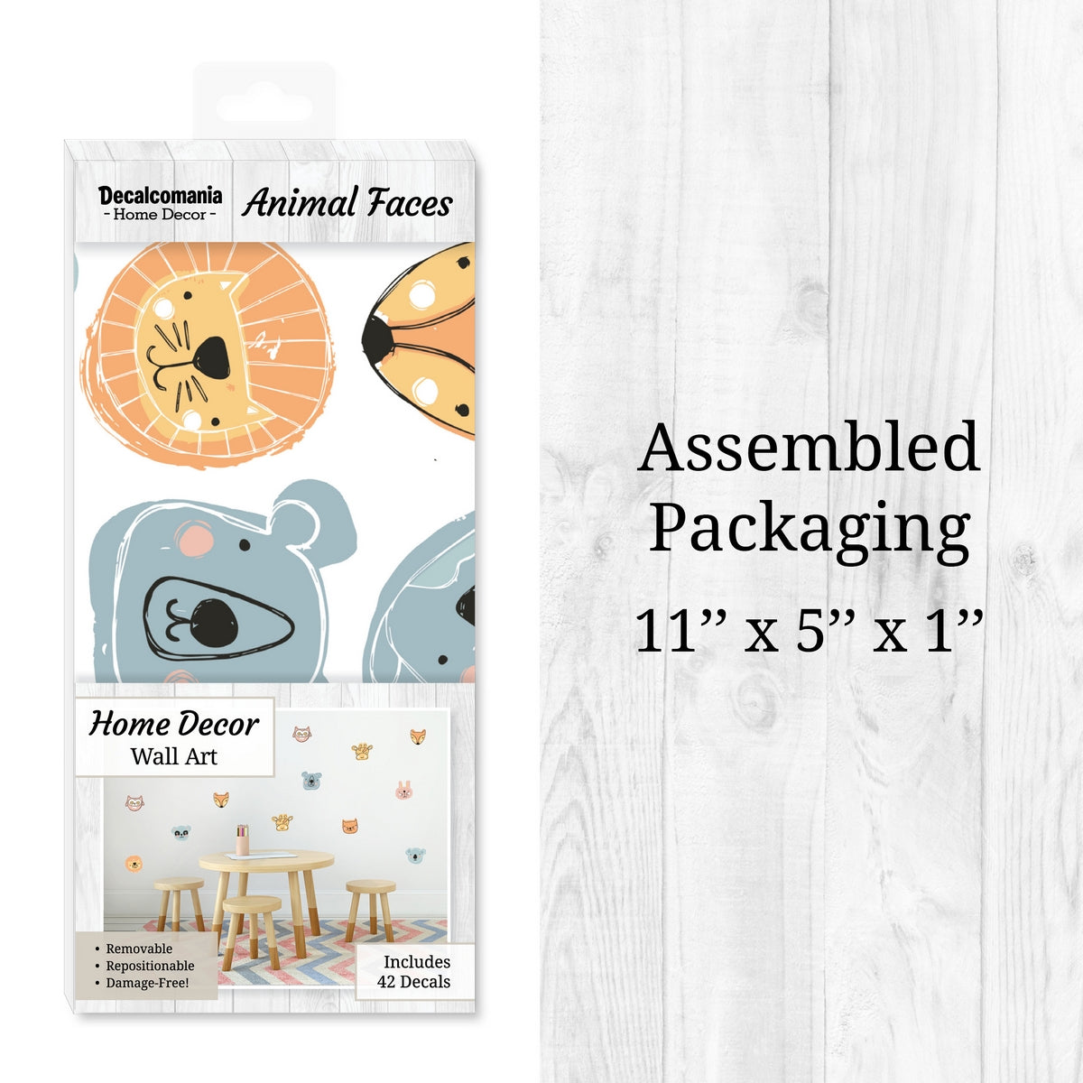 Animal Faces Wall Decals