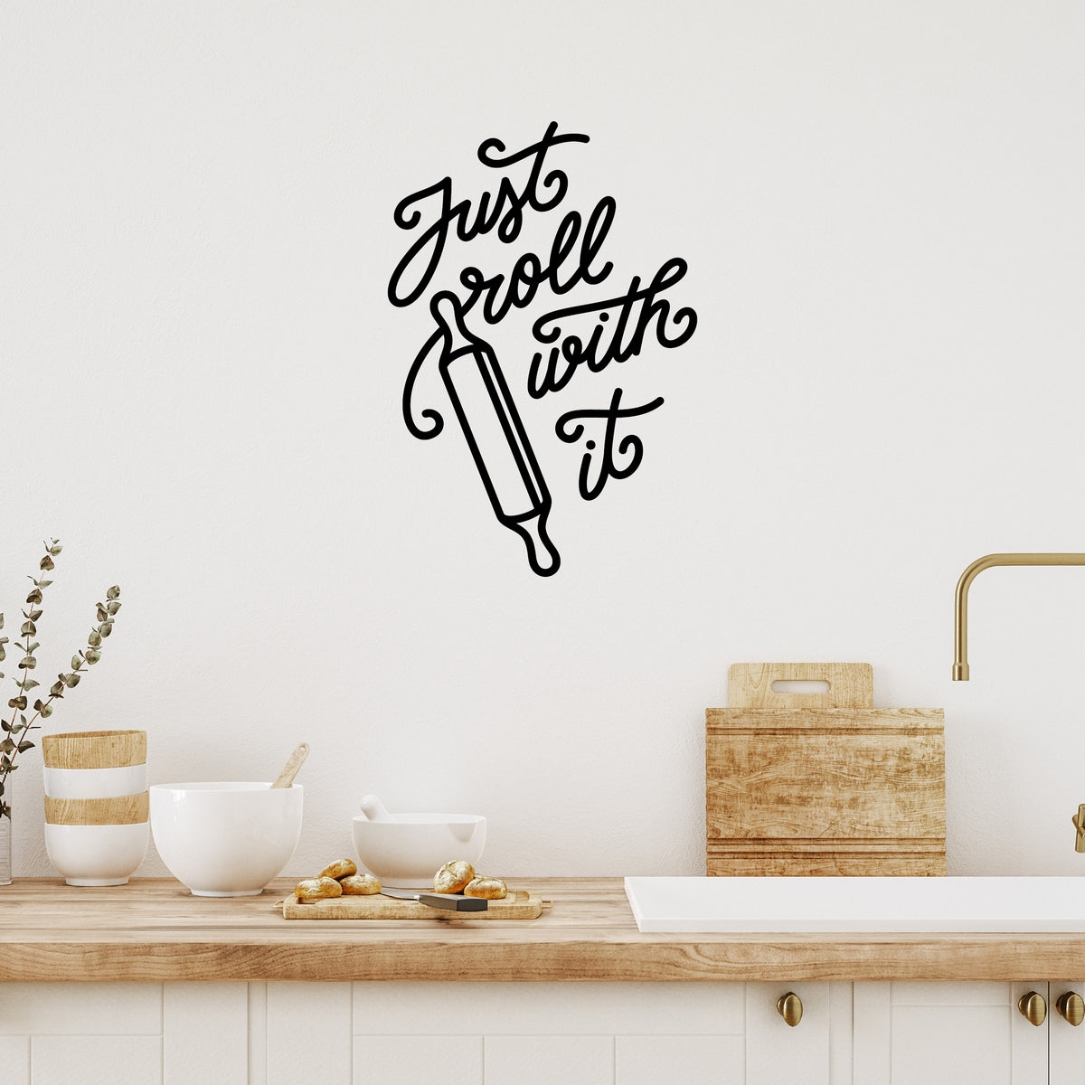 Just Roll With It Kitchen Wall Decal