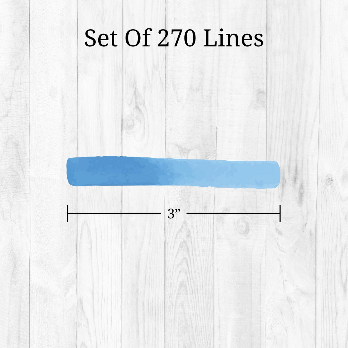 Blue Line Wall Decals