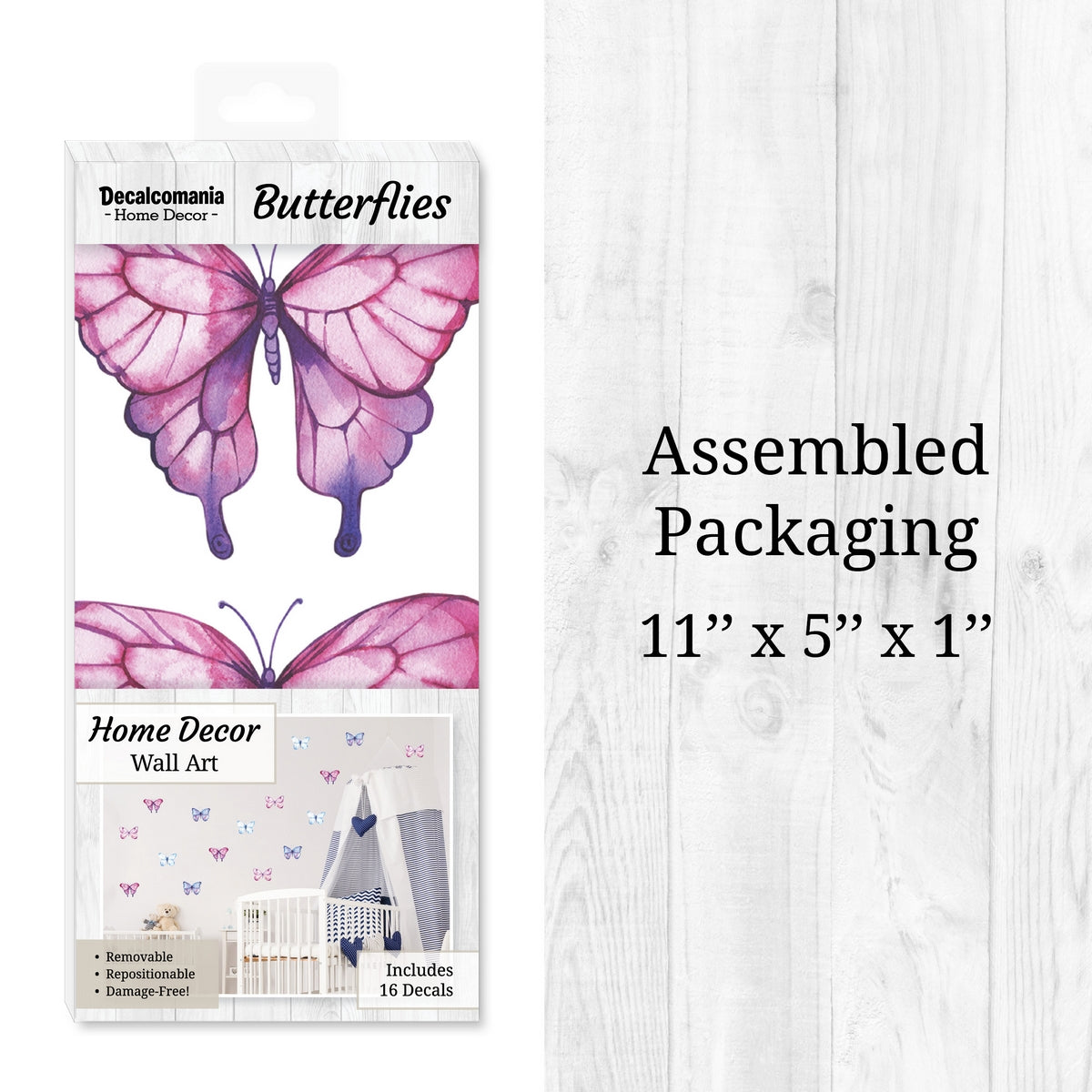Watercolor Butterflies Wall Decals
