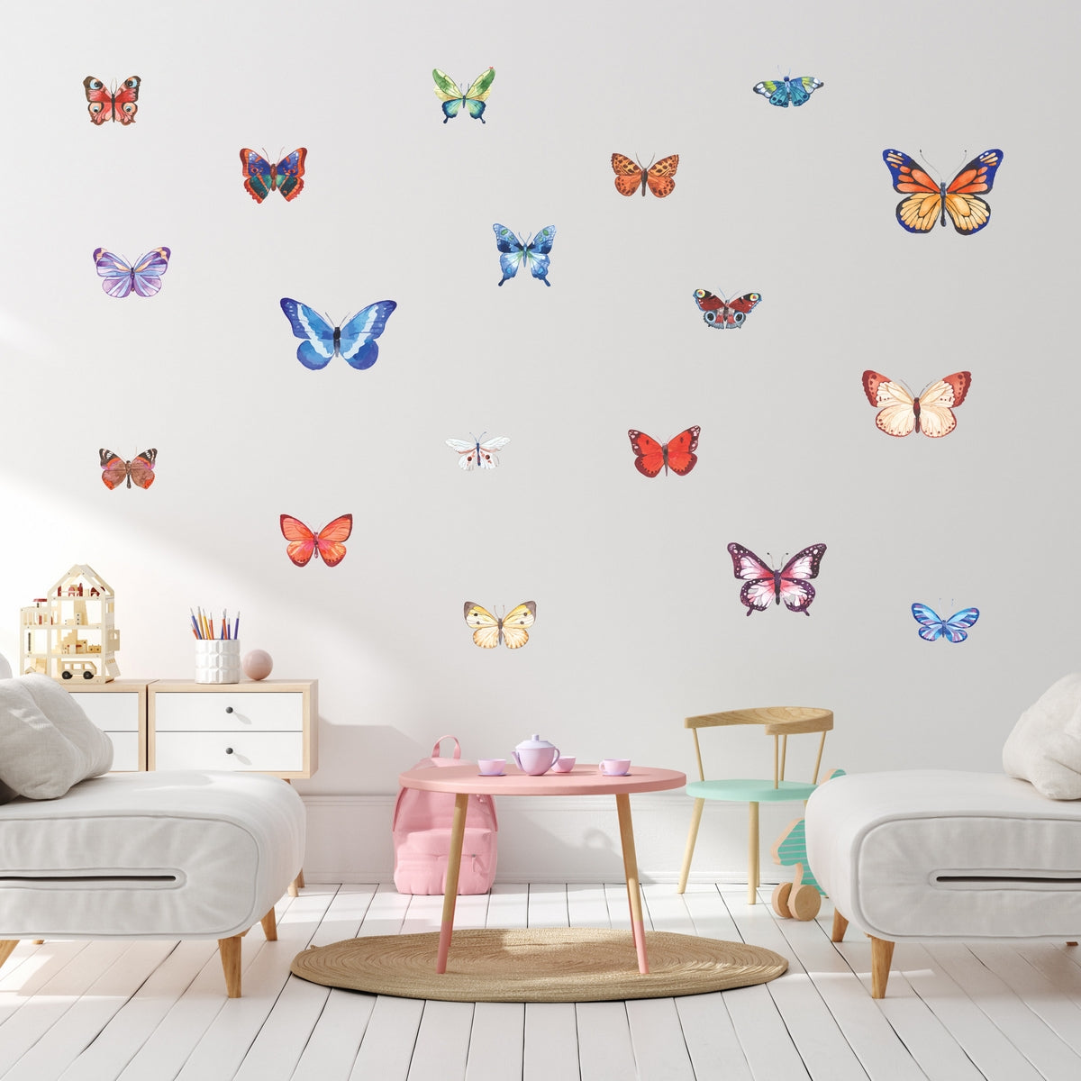 Colorful Butterflies Wall Decals