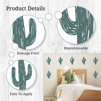 Thumbnail for Cactus Wall Decals