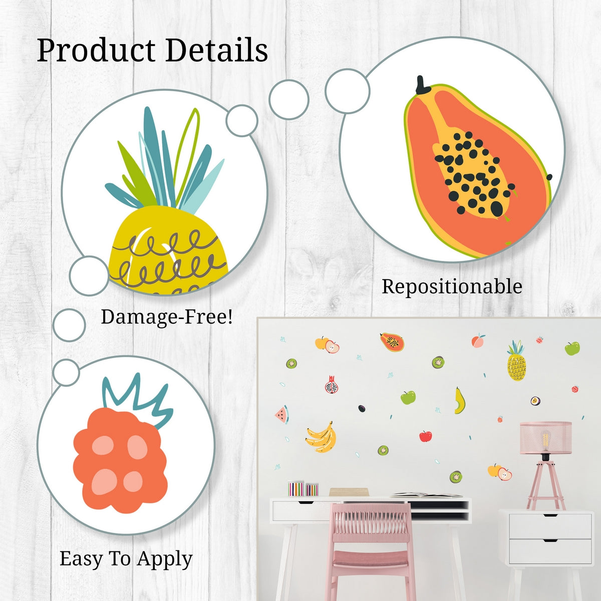 Fruit Variety Wall Decals