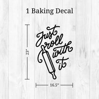 Thumbnail for Just Roll With It Kitchen Wall Decal