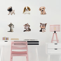 Thumbnail for Kittens & Puppies Wall Decals