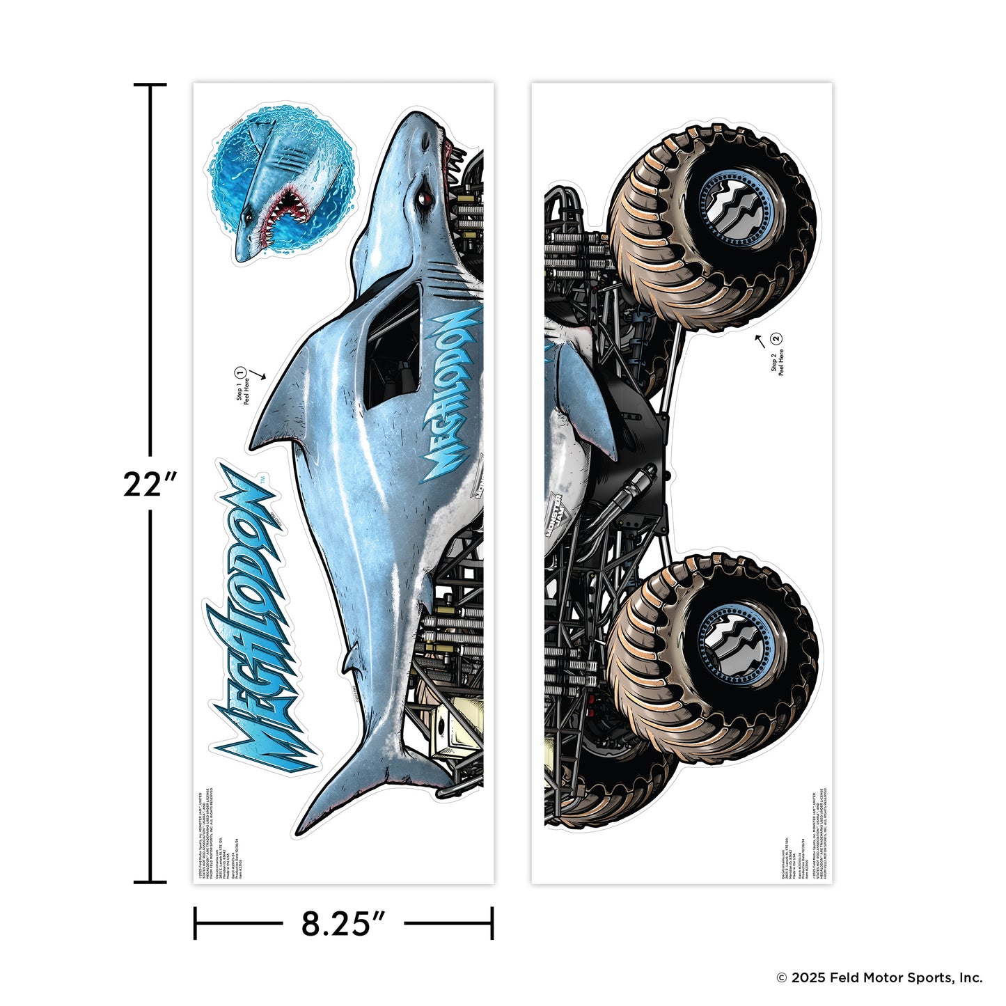 Monster Jam Megalodon Wall Decal
