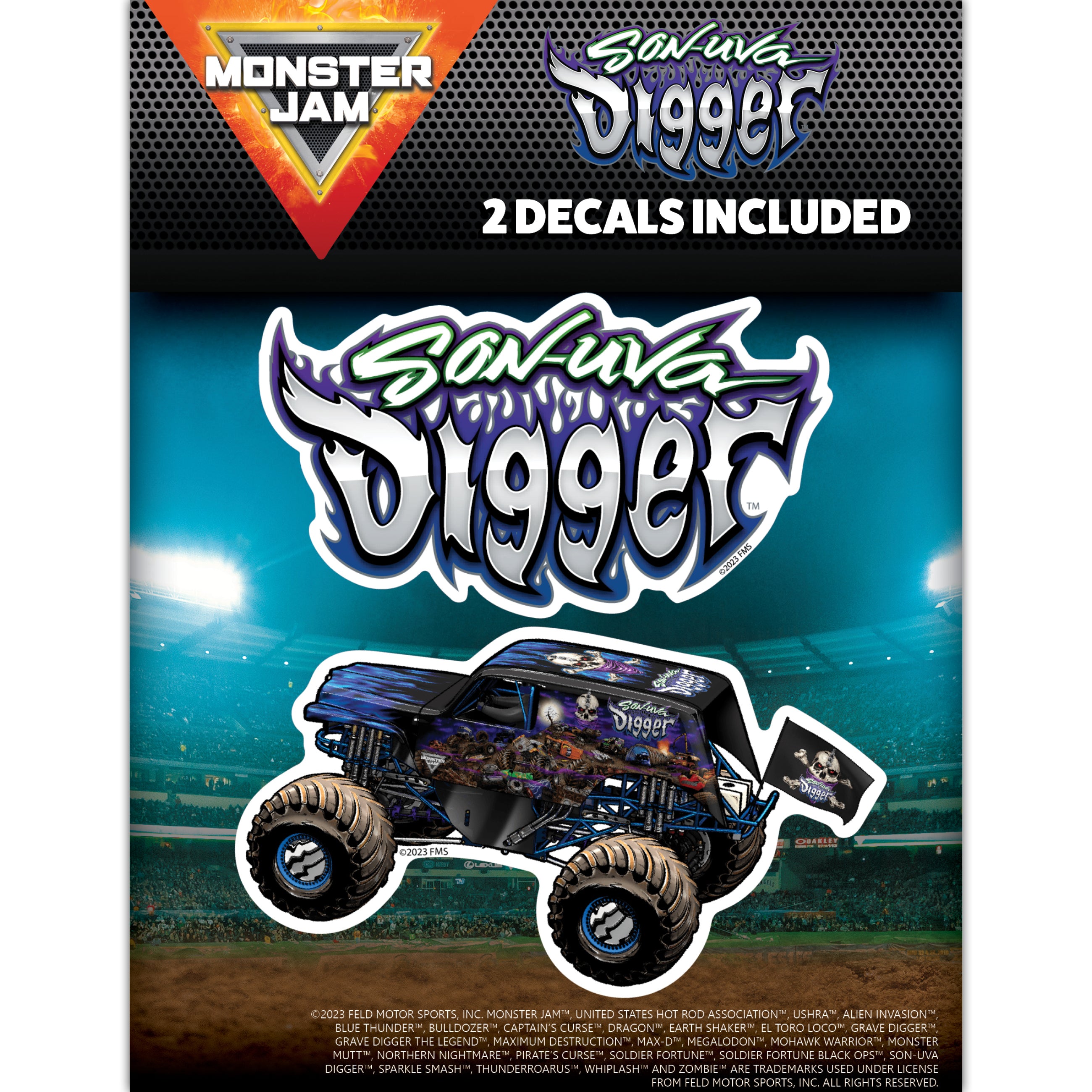 Monster Jam Son-Uva Digger – Decalcomania