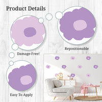 Thumbnail for Purple Poppies Wall Decals