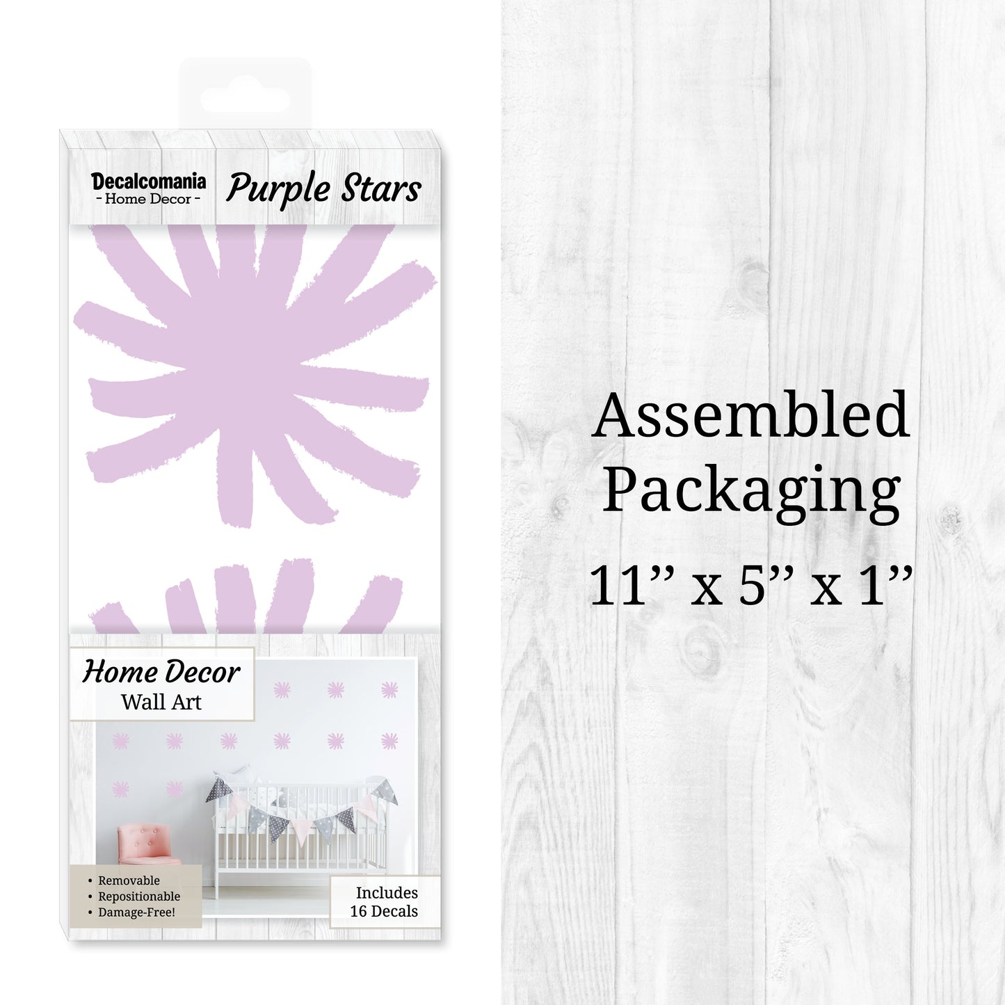 Purple Stars Wall Decals