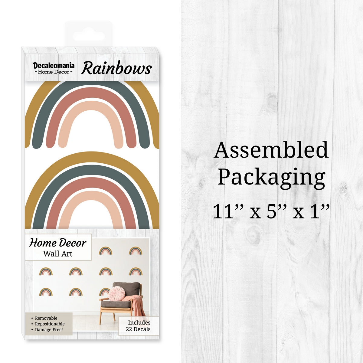 Neutral Rainbow Wall Decals