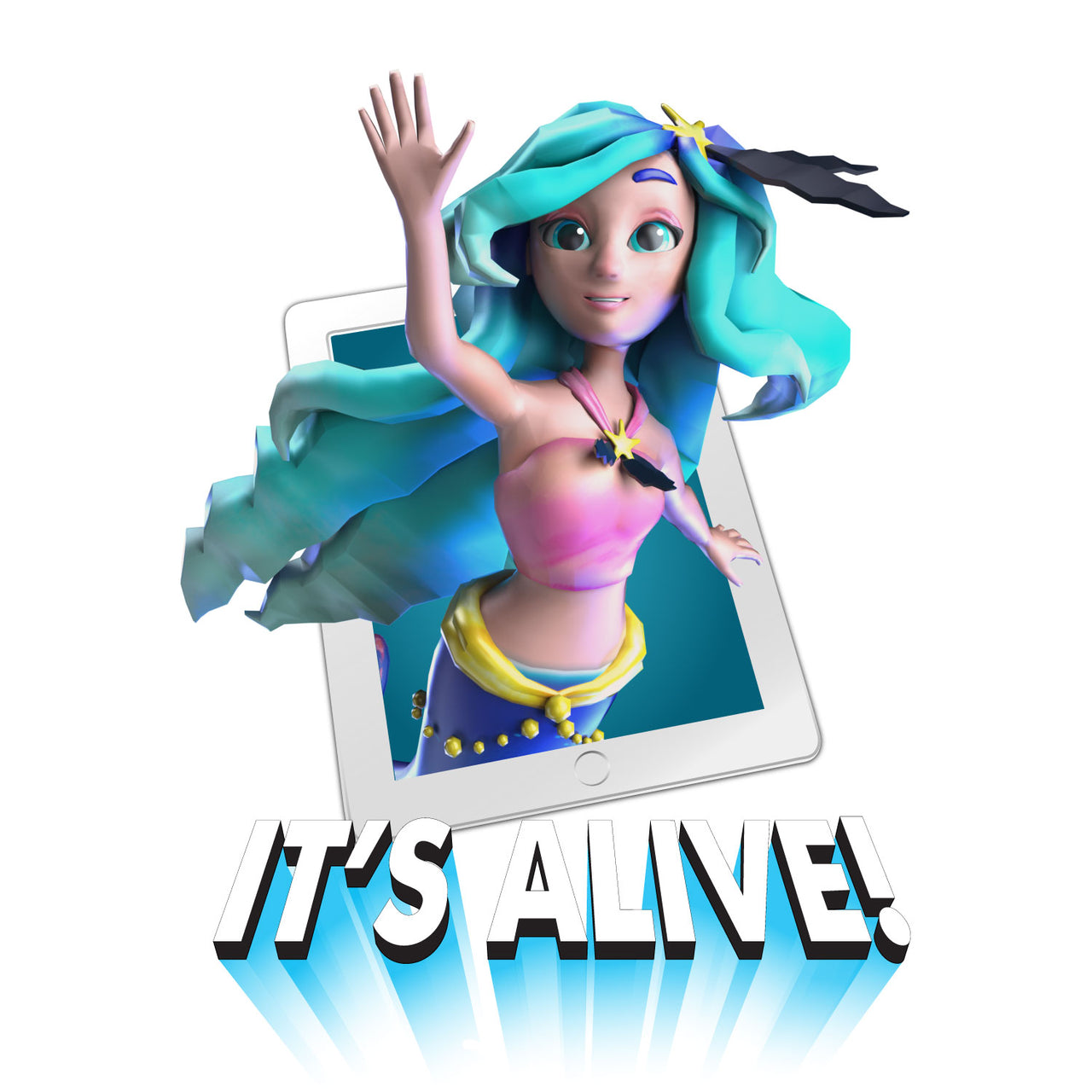 Mermaid Augmented Reality Decal