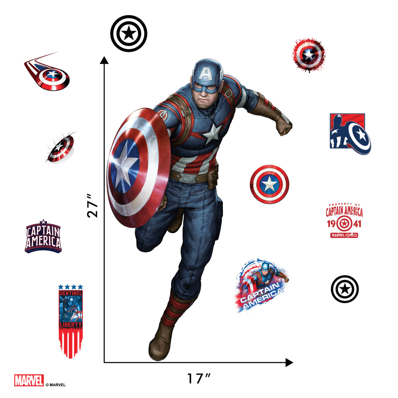 Captain America Stickers and Decals