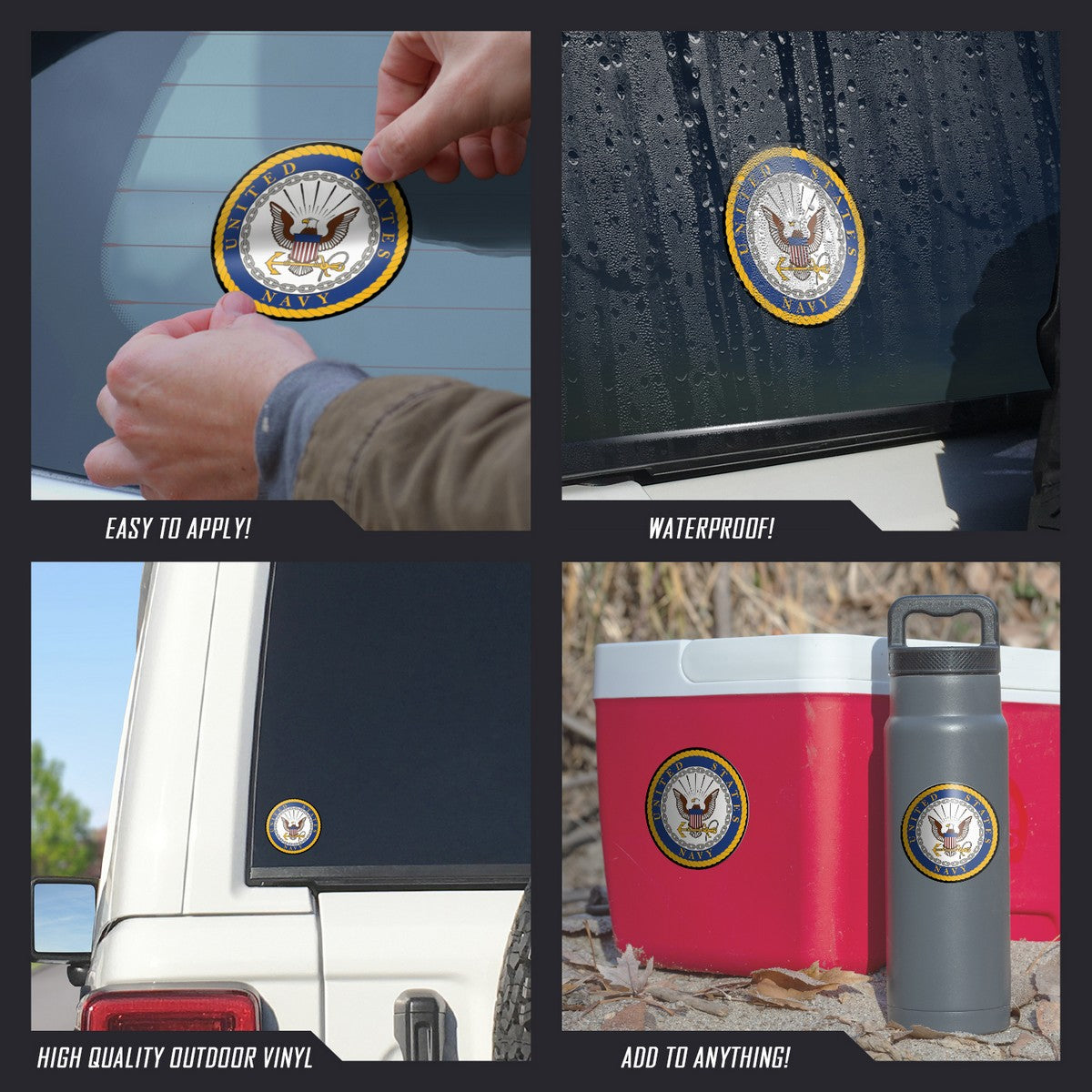 U.S. Navy Logos 4 Pc