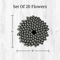 Thumbnail for Zinnia Flower Wall Decals