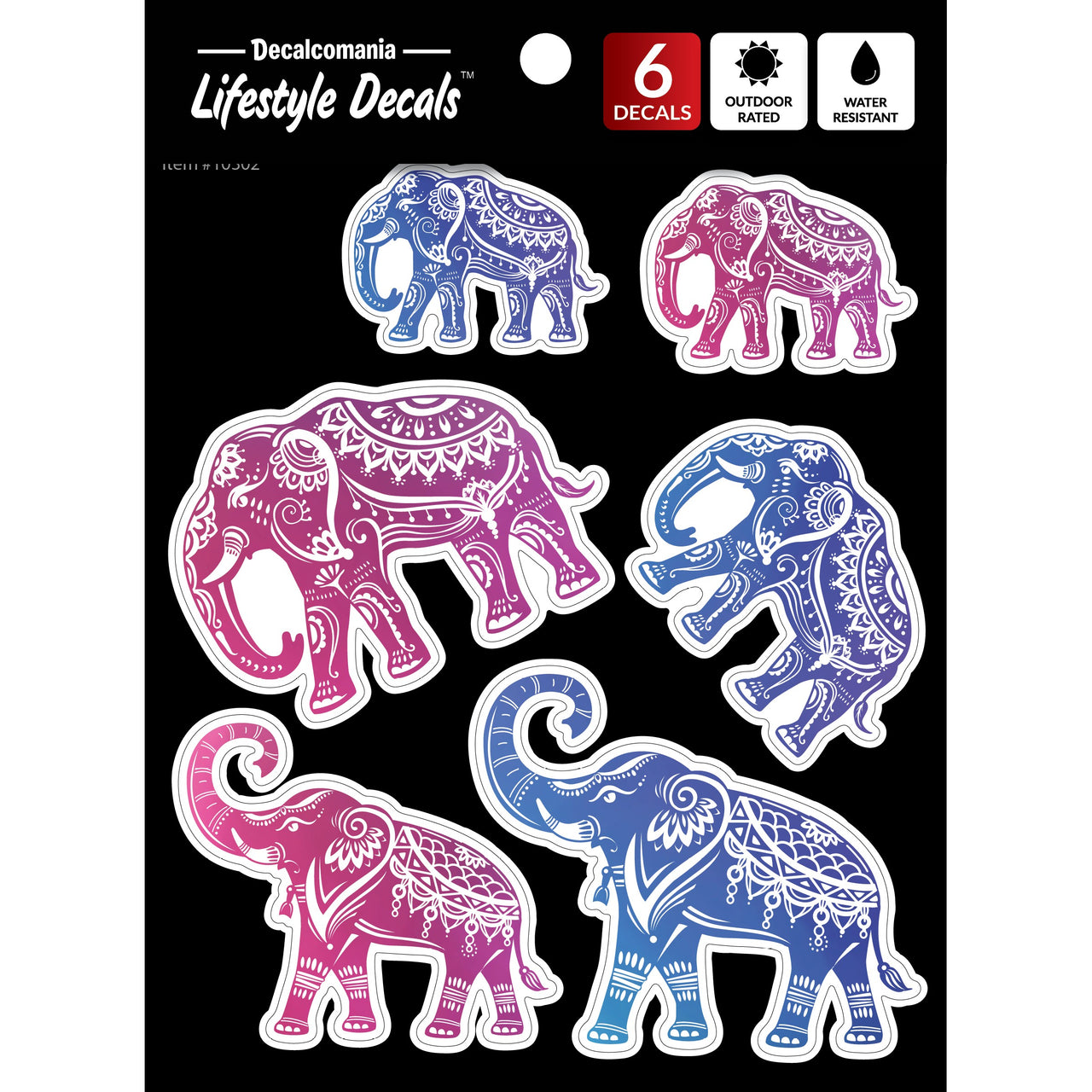 Decorated Elephant Family