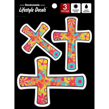 Retro Flower Cross