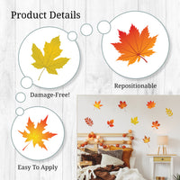 Thumbnail for Fall Leaves Wall Decals
