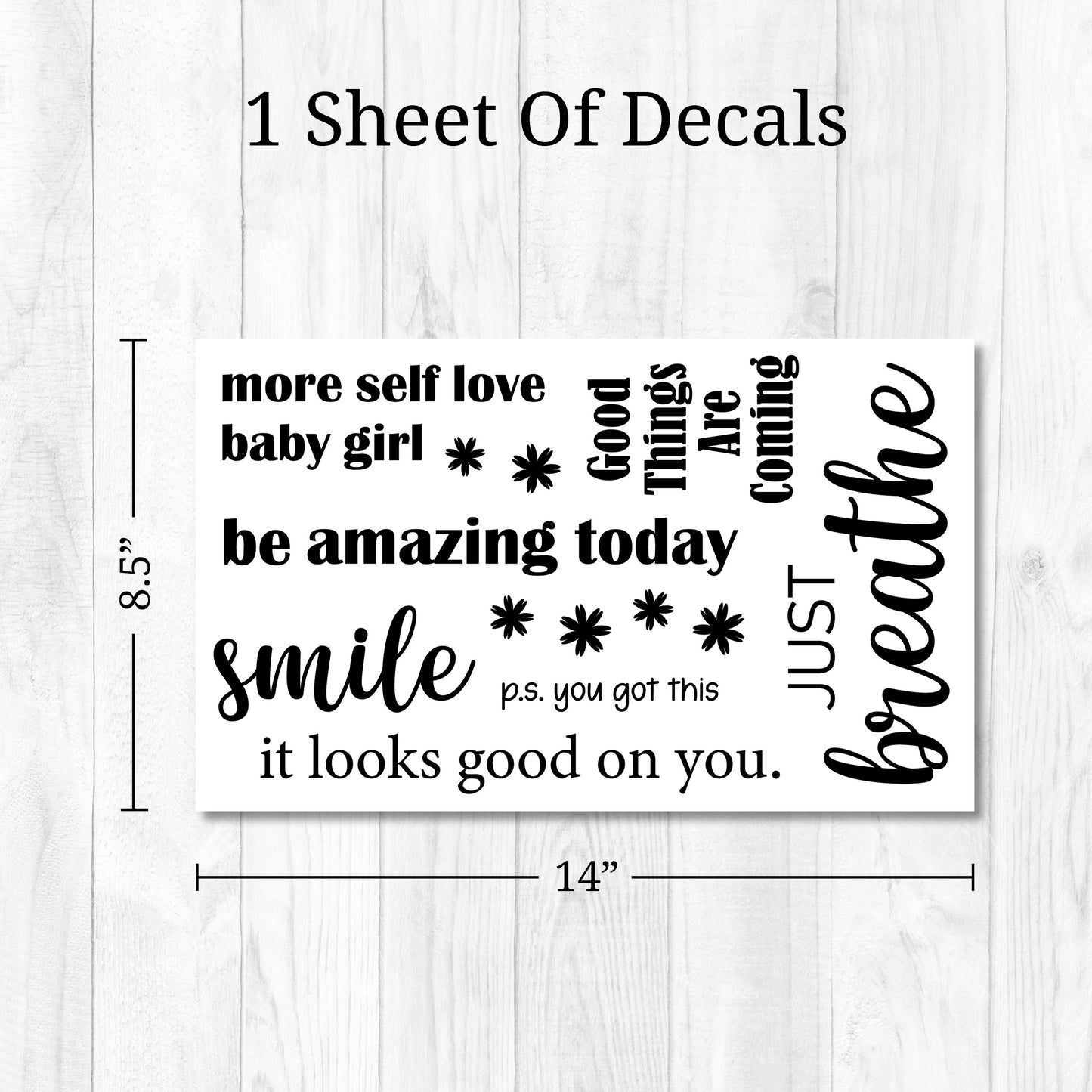Motivational Mirror Decals