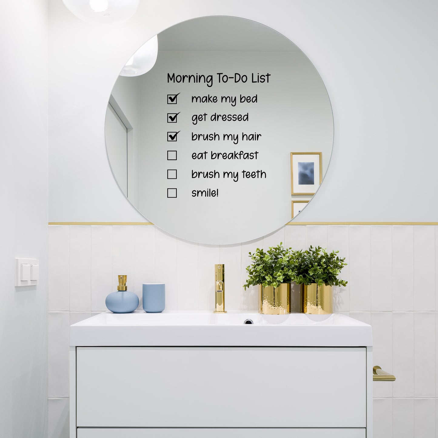Bathroom Mirror Decals