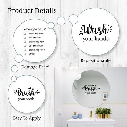 Bathroom Mirror Decals