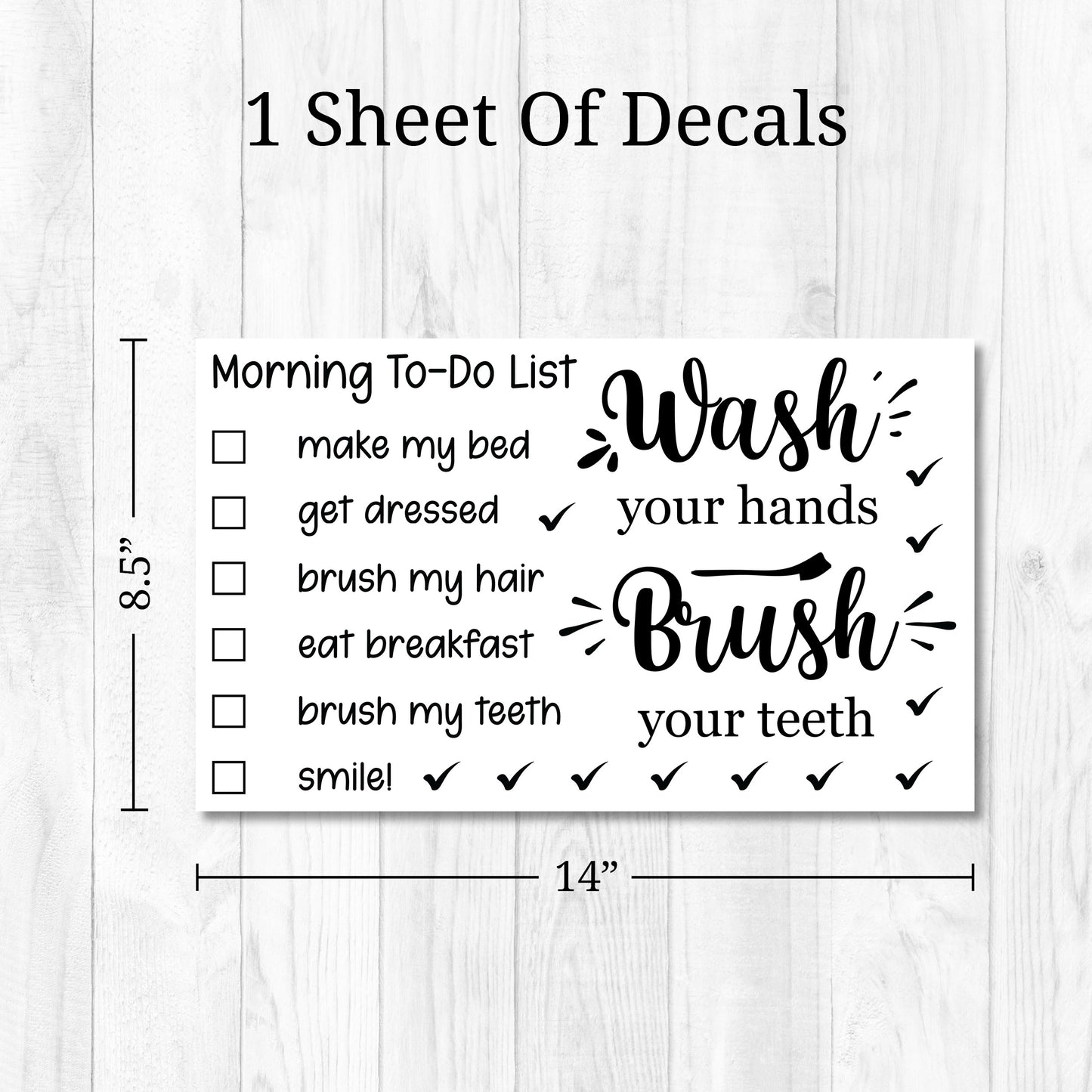 Bathroom Mirror Decals