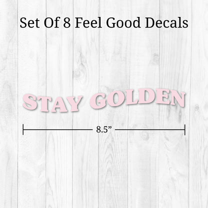 Pink Quotes Mirror Decals