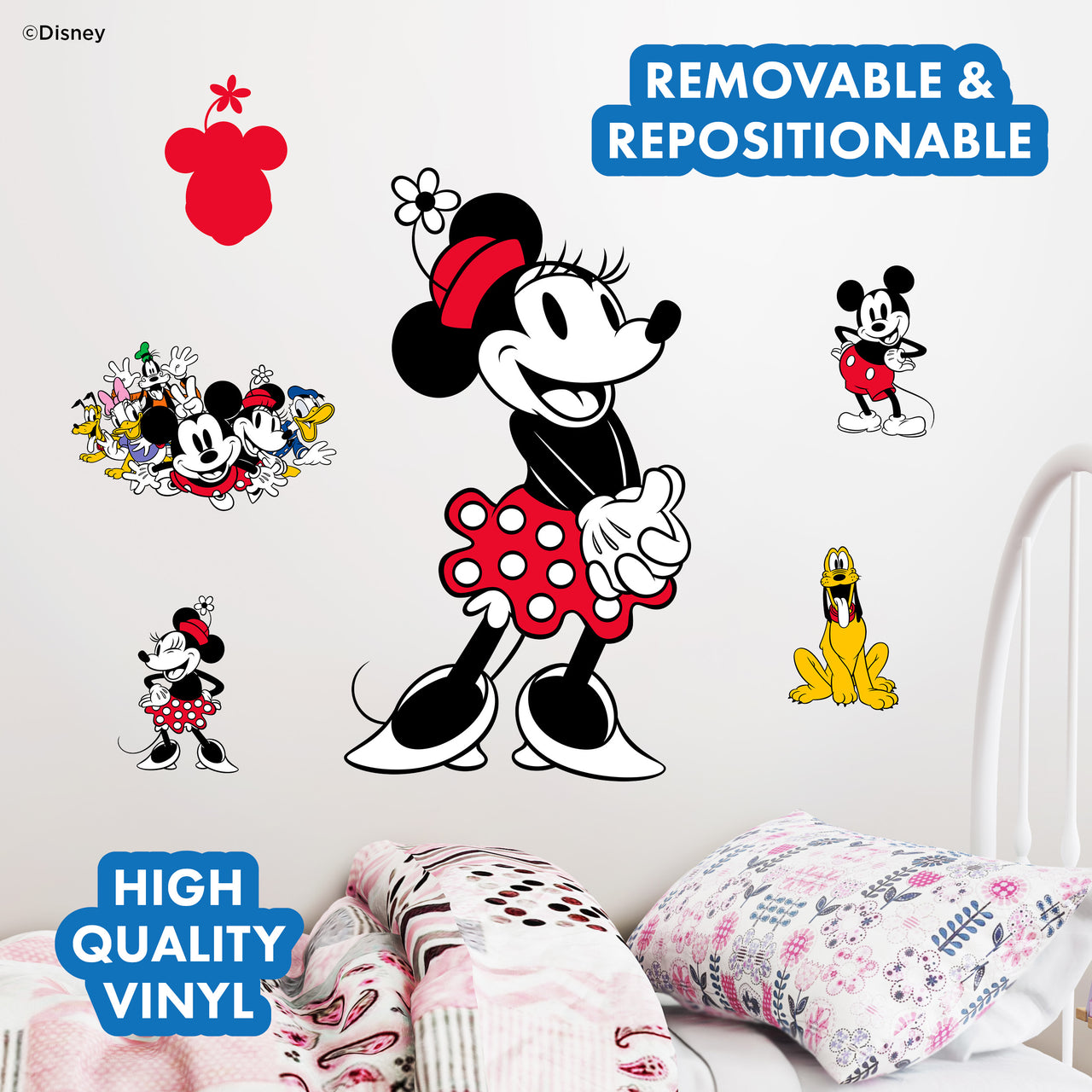 Vintage Minnie Mouse Wall Decal