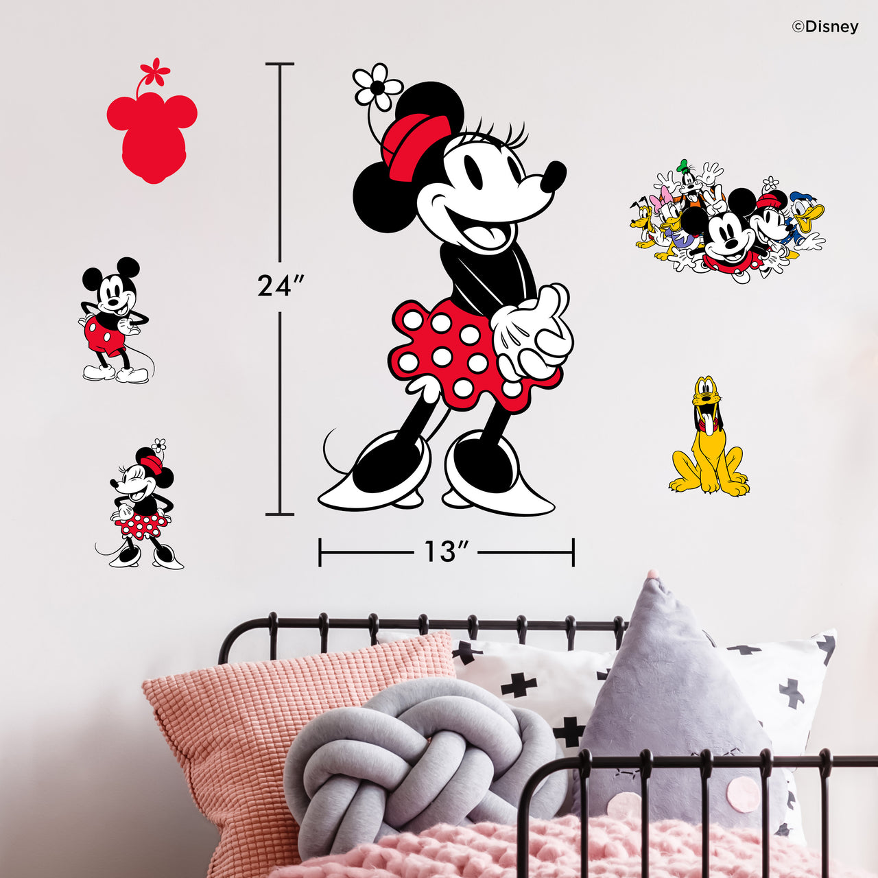 Vintage Minnie Mouse Wall Decal