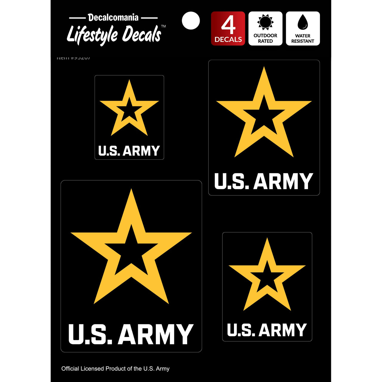 U.S. Army Logos 4 Pc