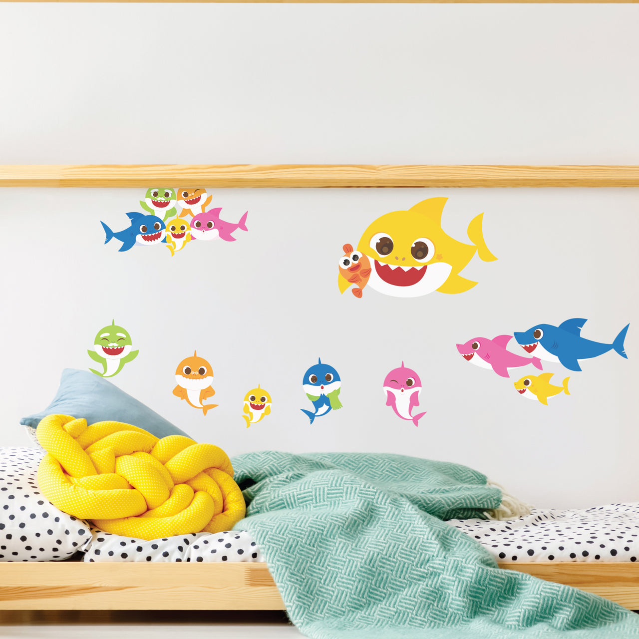 Baby Shark Family Wall Decal