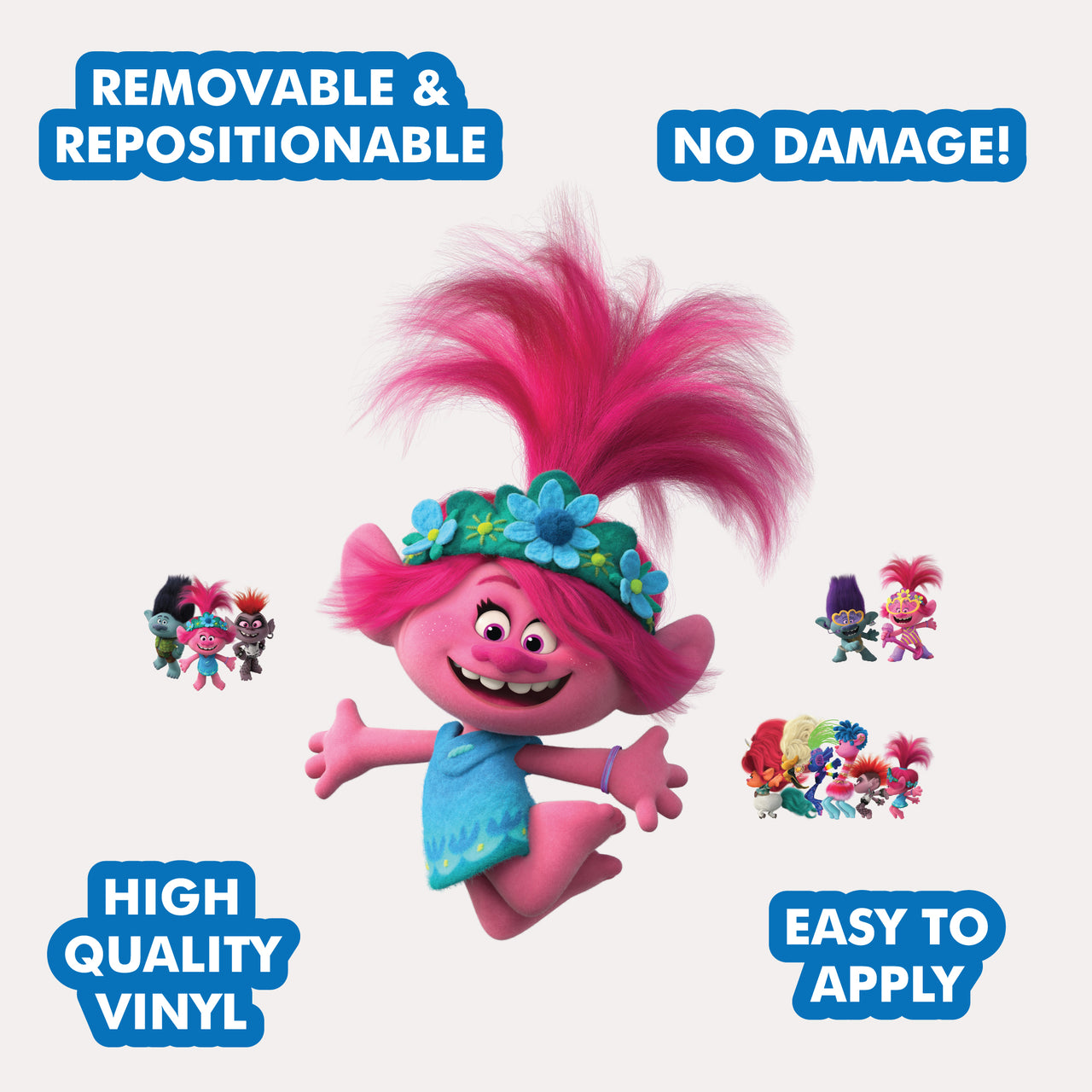 Trolls Poppy Interactive Wall Decal