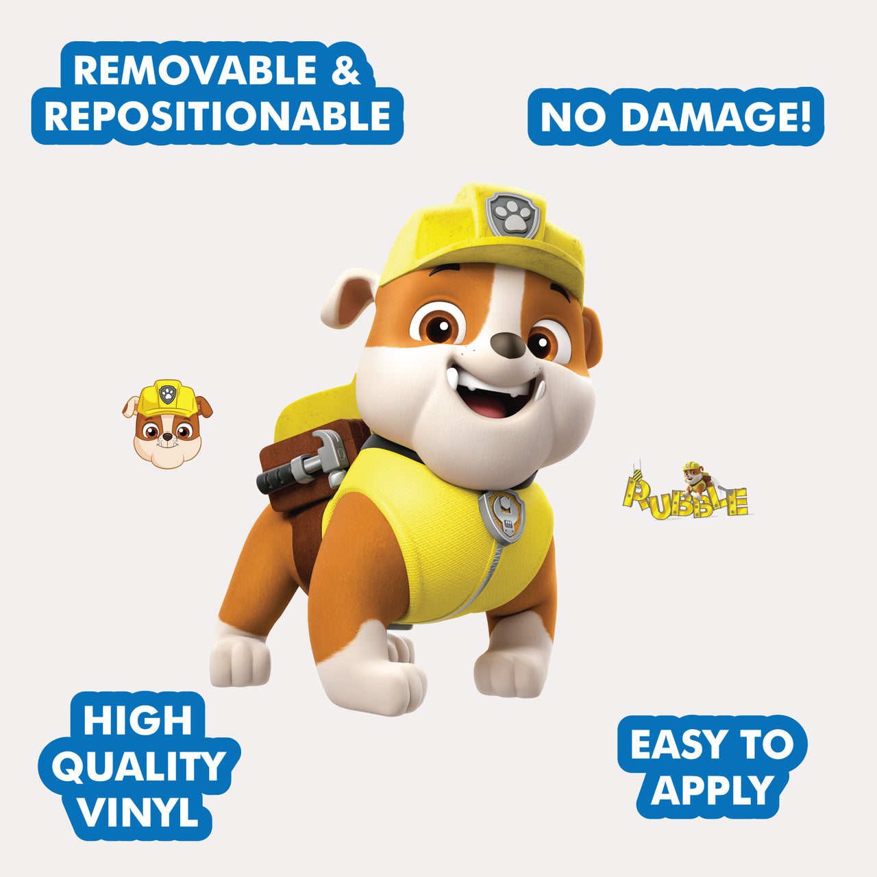 Paw Patrol Rubble Wall Decal