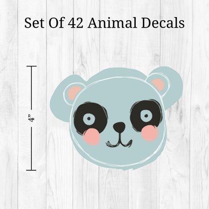 Animal Faces Wall Decals