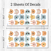 Thumbnail for Animal Faces Wall Decals