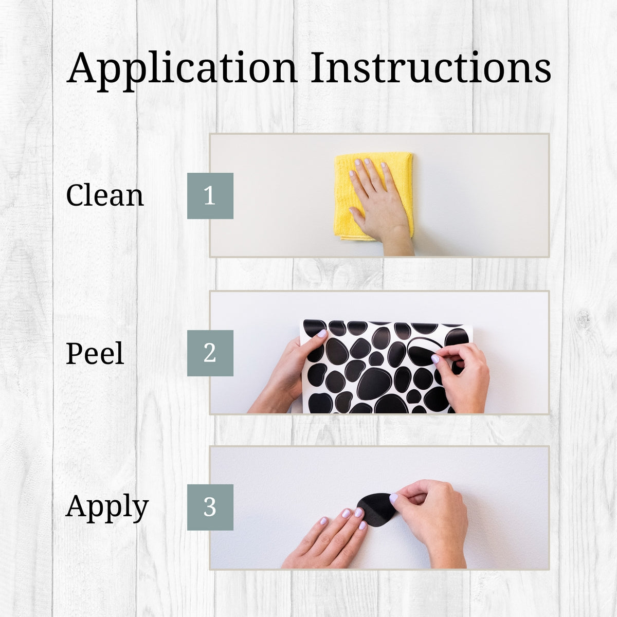 Black Dalmatian Polka Dots Wall Decals