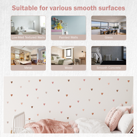 Boho Hearts Wall Decals