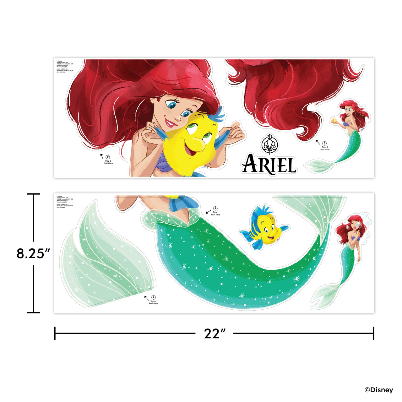 Little Mermaid Princess Ariel Wall Decal