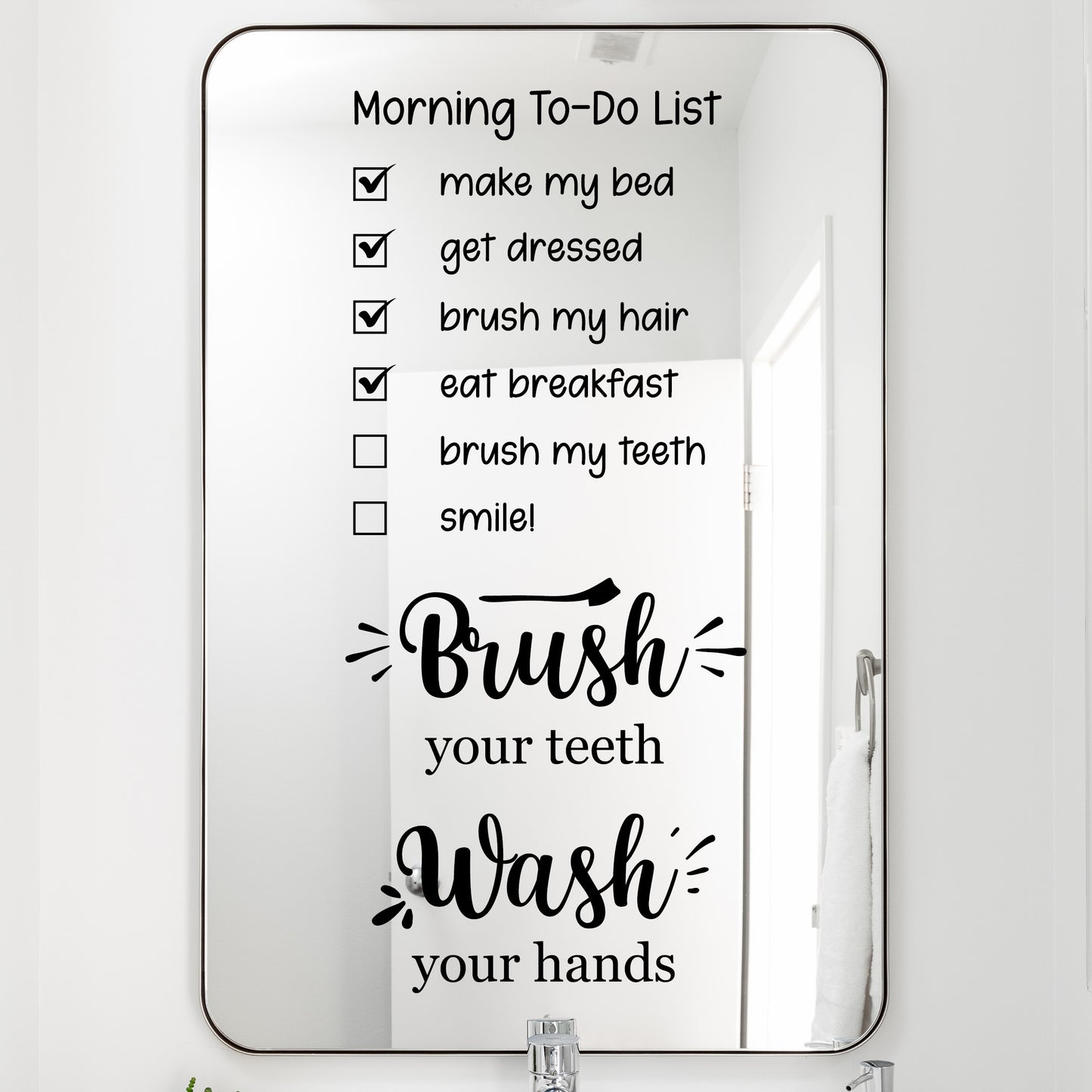 Bathroom Mirror Decals