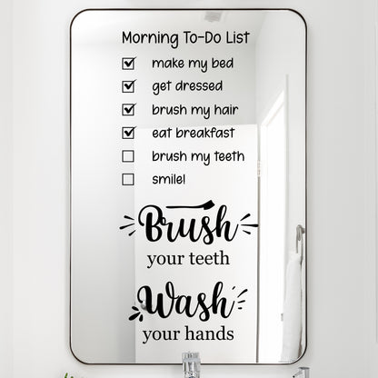 Bathroom Mirror Decals