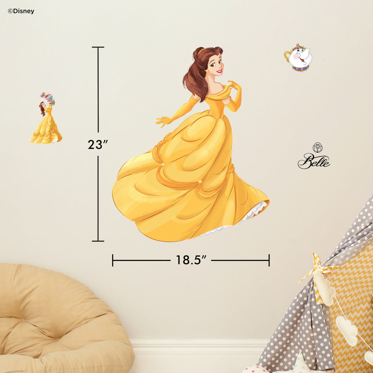 Beauty and the Beast Princess Belle Wall Decal