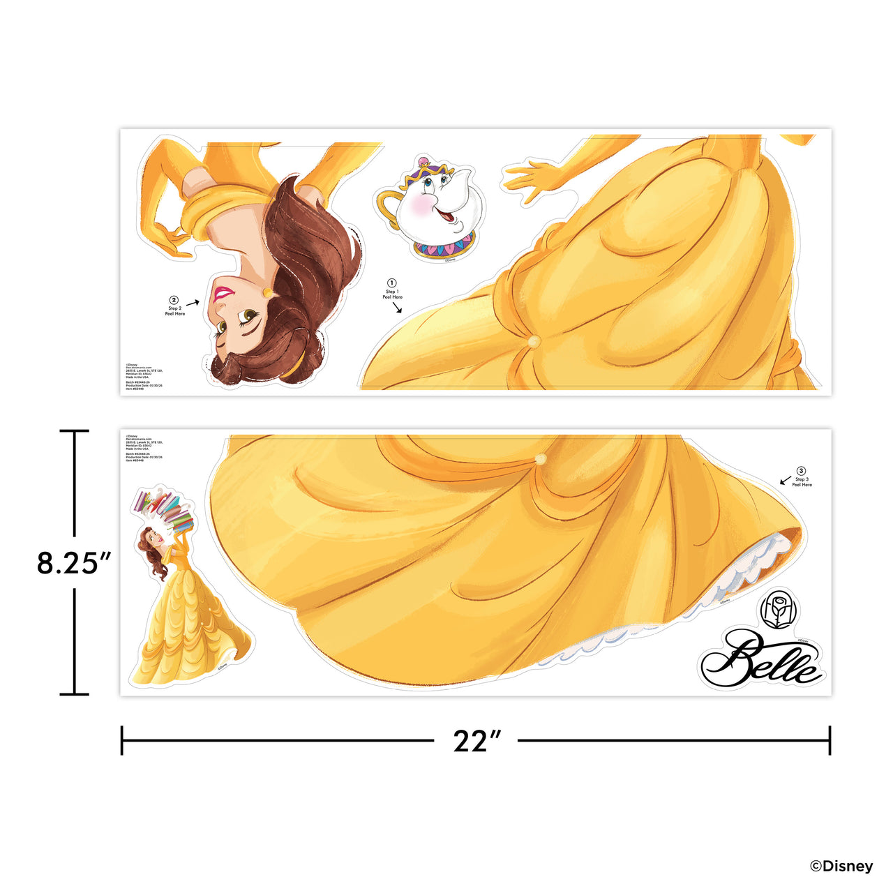 Beauty and the Beast Princess Belle Wall Decal