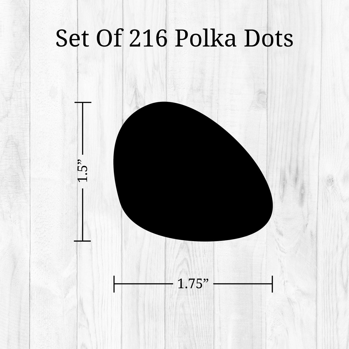 Black Dalmatian Polka Dots Wall Decals