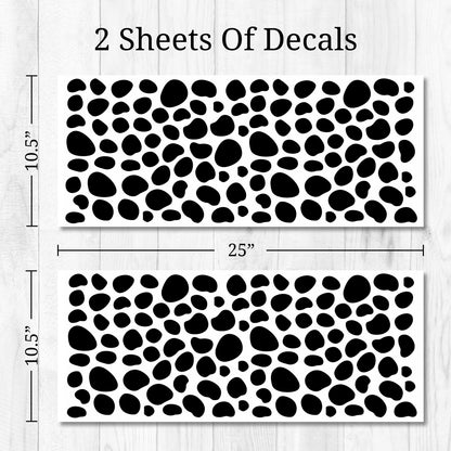 Black Dalmatian Polka Dots Wall Decals