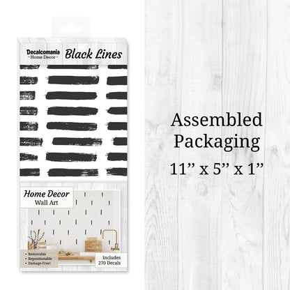 Black Line Wall Decals