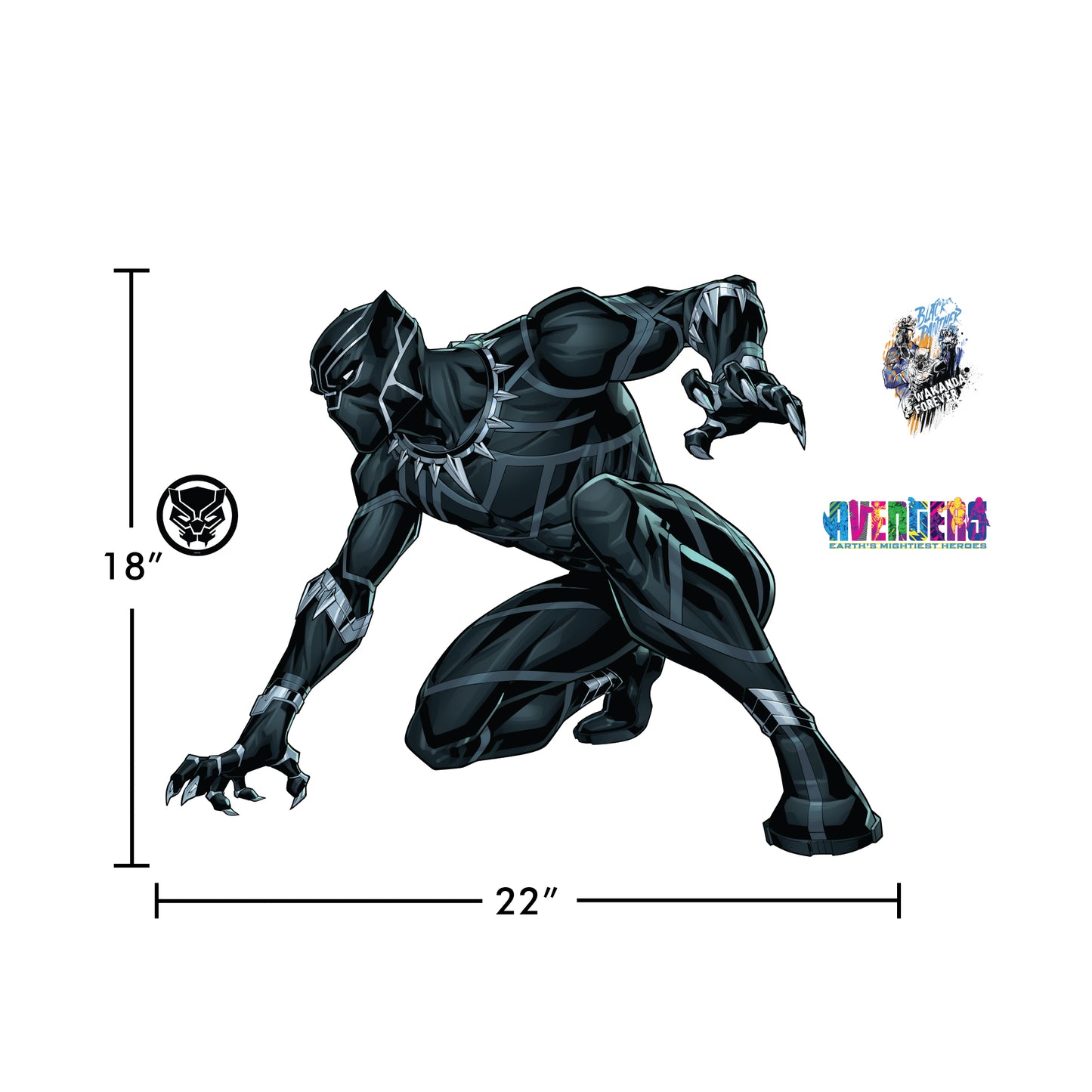 Black Panther Interactive Wall Decal