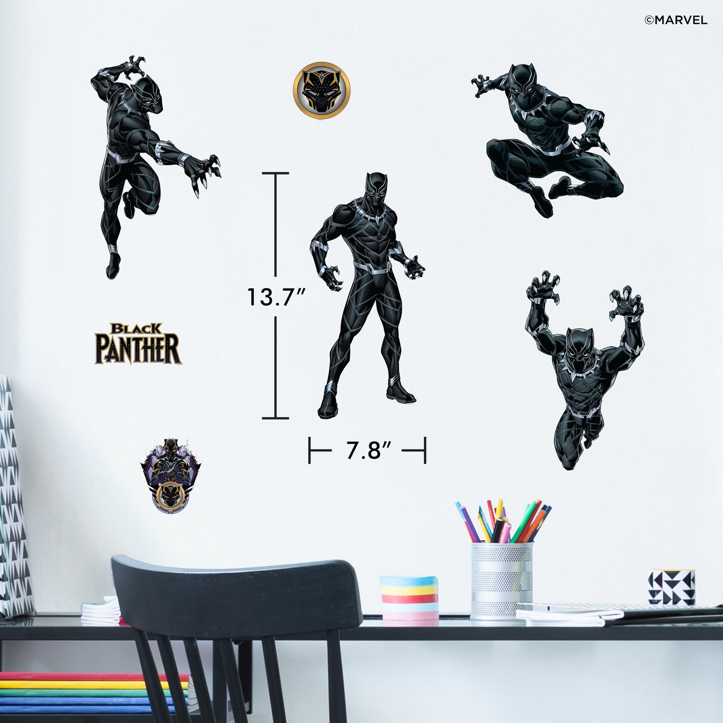 Black Panther Group Wall Decals
