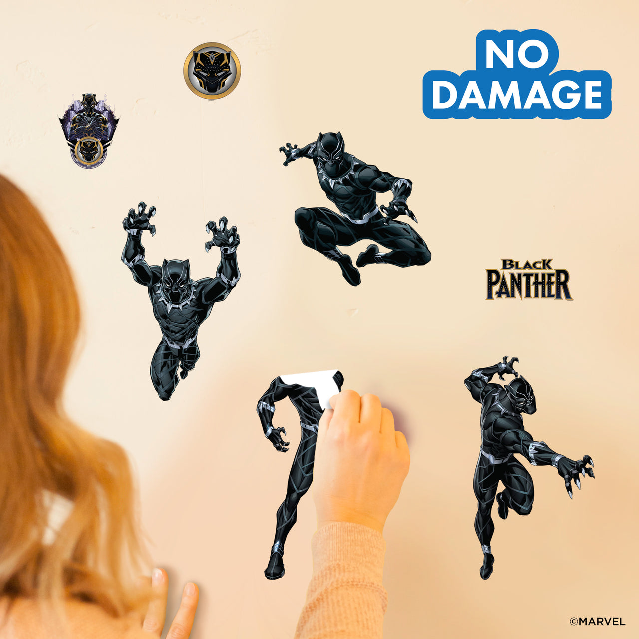 Black Panther Group Wall Decals