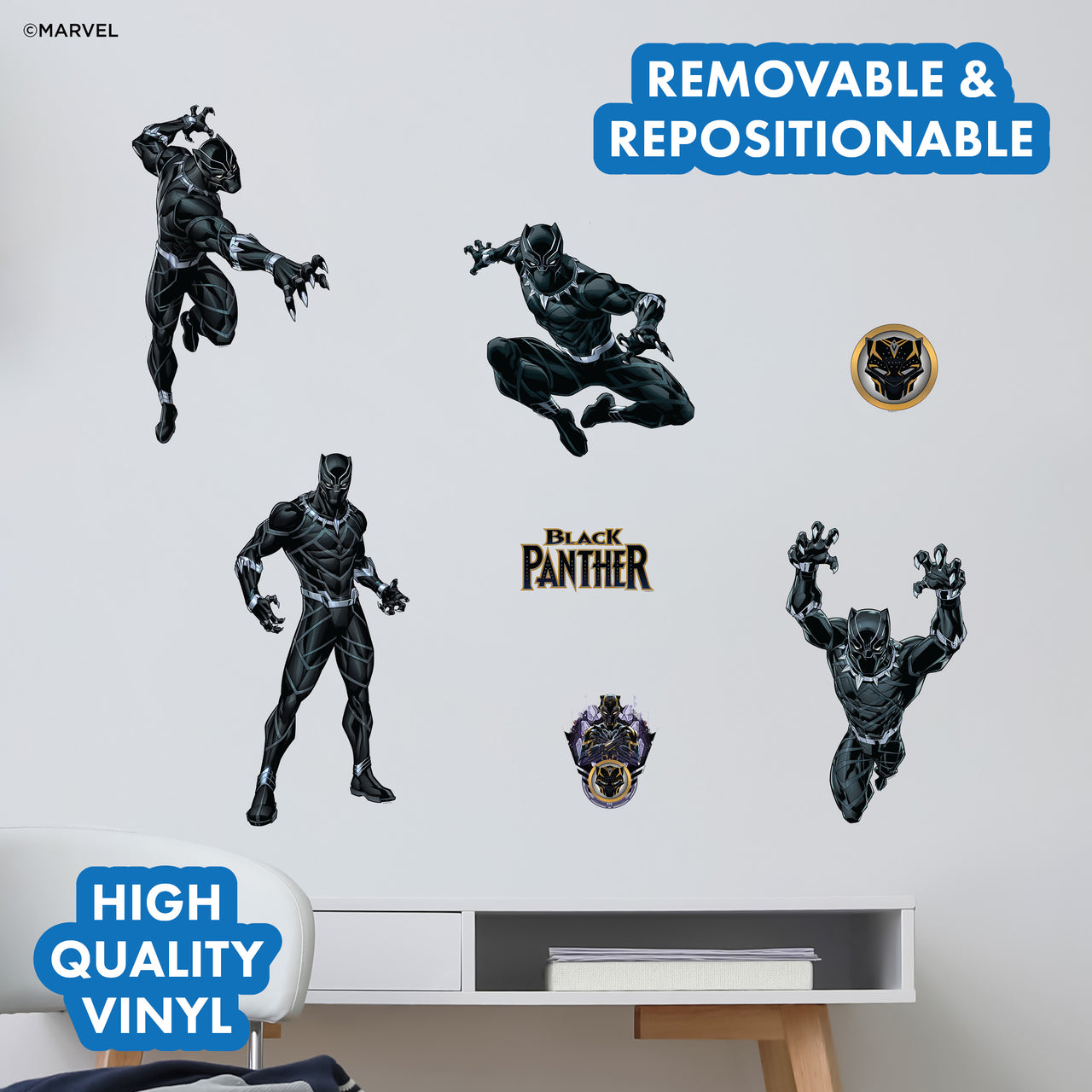Black Panther Group Wall Decals