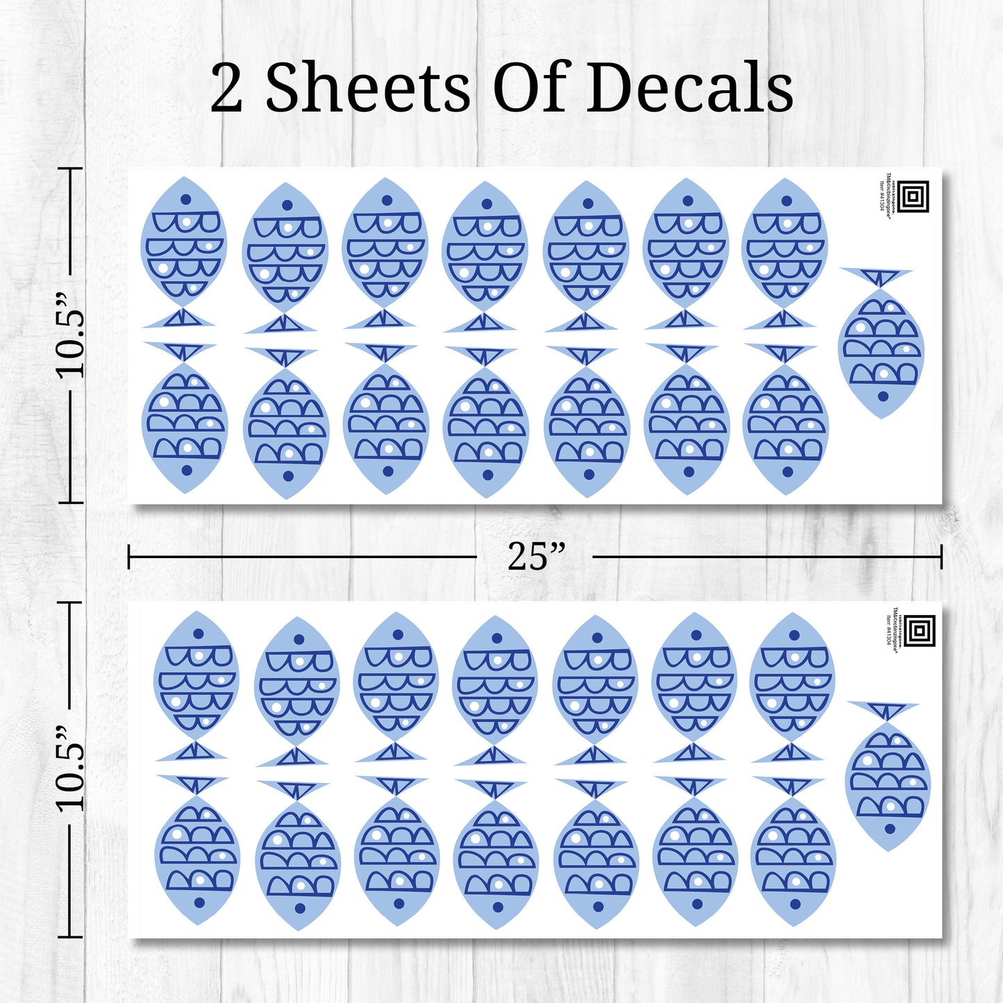 Blue Fish Wall Decals